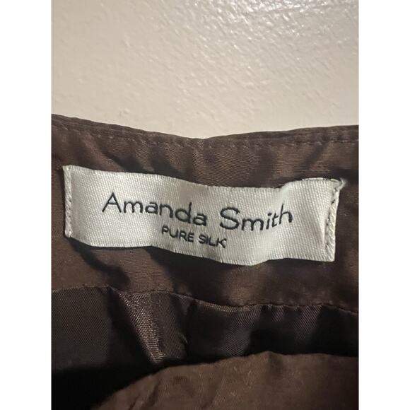 Amanda Smith 100% Silk Jacket W/ 2 Pairs Of 100% Silk Pants Women’s 12 Floral - Picture 15 of 16